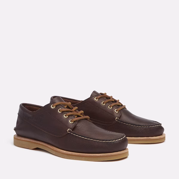 Crafted Boat Shoe For Men In Dark Brown Tbl Brown Alt6