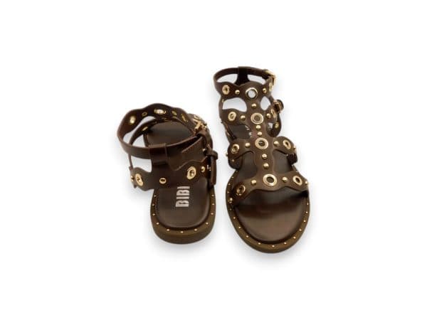 Bibilou Donna Sandaloflatborchie Marrone 947 3