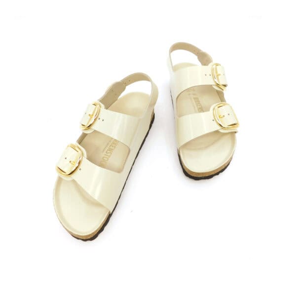 Birkenstock Donna Sandalo Ecru 1025395 3