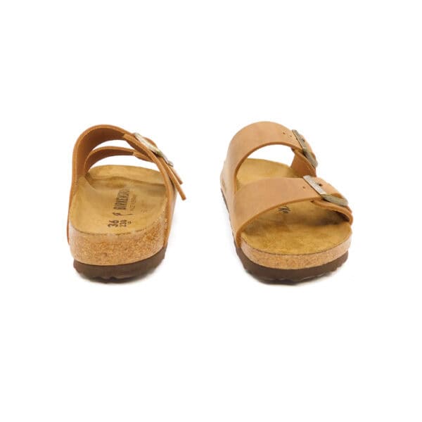 Birkenstock Uomodonna Ciabatta Cognac Arizona2