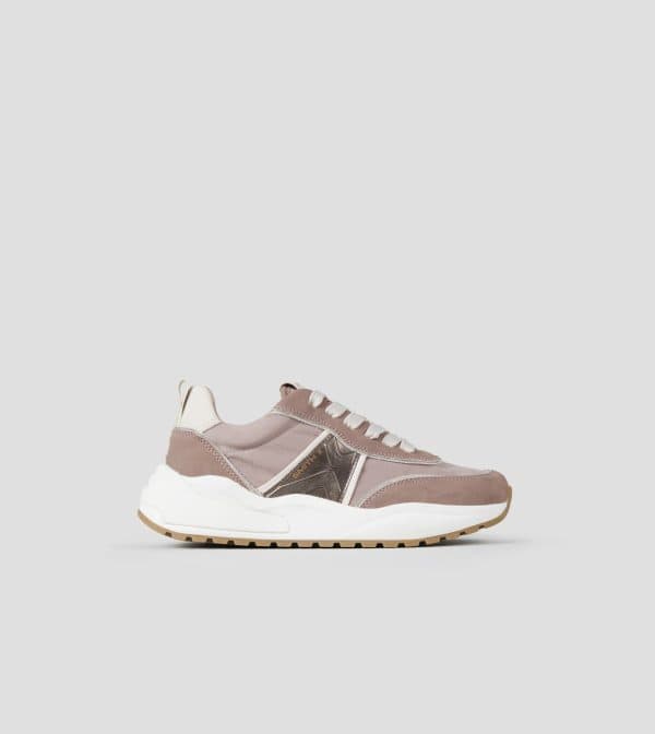 Blaze Donna In Nylon Rosa E Dettagli In Laminato Bronzo