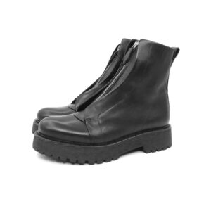 Bonfanti Donna Tronchetto Nero Kuni Zip1