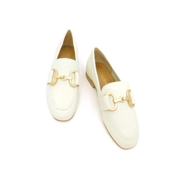 Brunelli Donna Mocassino Avorio Bb4 Vit 2