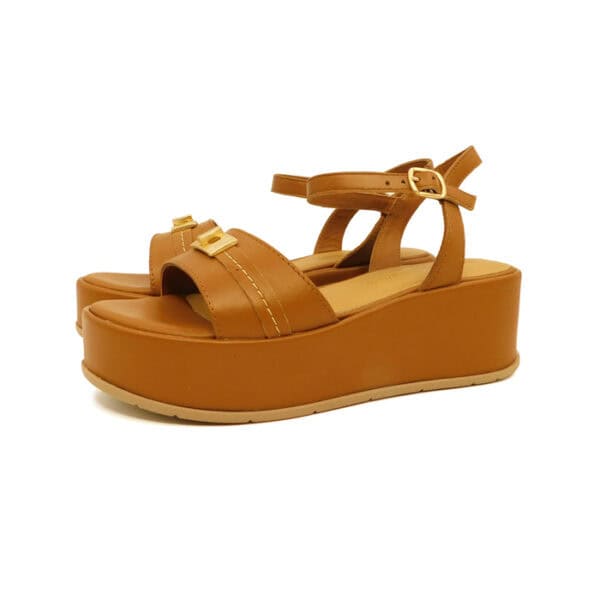 Brunelli Donna Sandalo Cuoio 5304 1