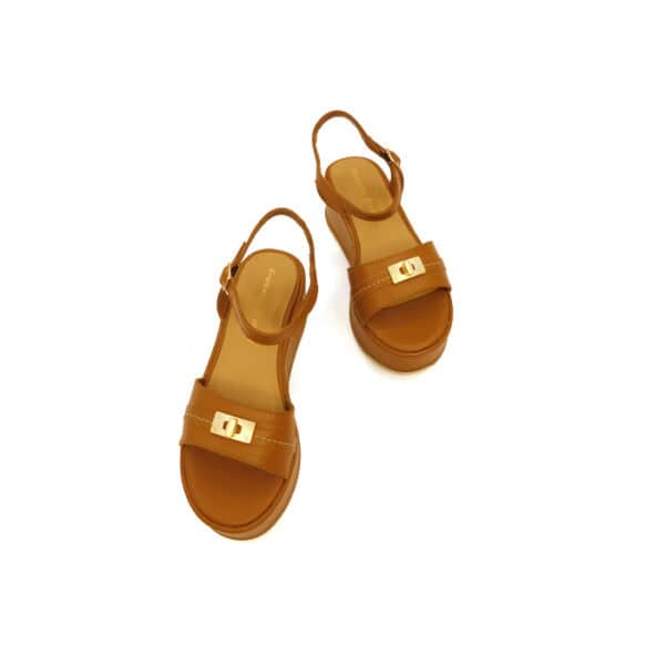 Brunelli Donna Sandalo Cuoio 5304 3