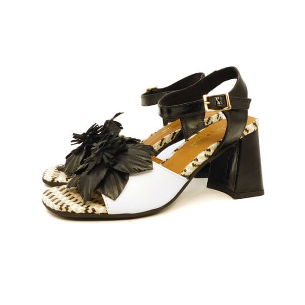 Champdefleurs Donna Sandalo Bianconero 06f 1