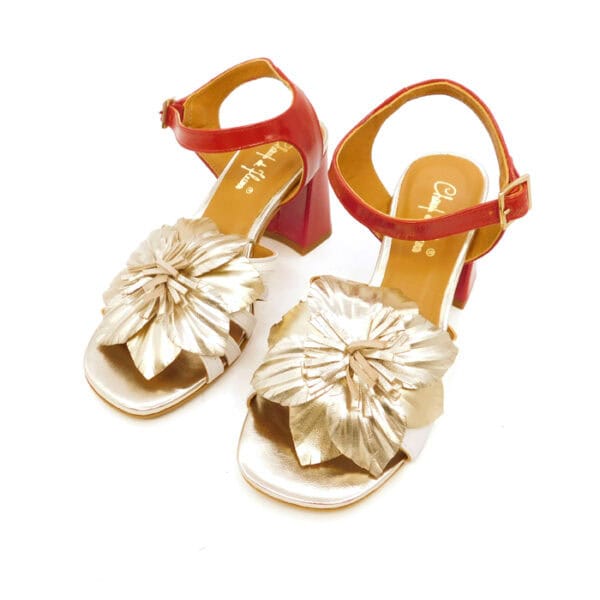 Champdefleurs Donna Sandalo Biancorosso 06f 2