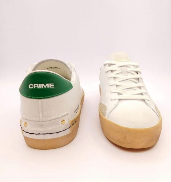 Crime Uomo Sneaker Bianco 13102 2