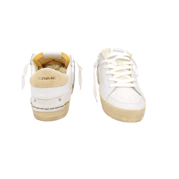 Crime Uomo Sneaker Bianco 14101 2