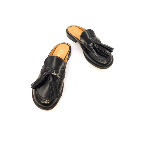 Cuir Noir Donna Mocassino Nero Lorna 02 3