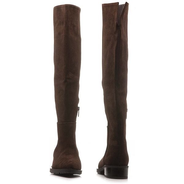 Elisalanci Donna Stivale Camoscio Marrone Matycam 2