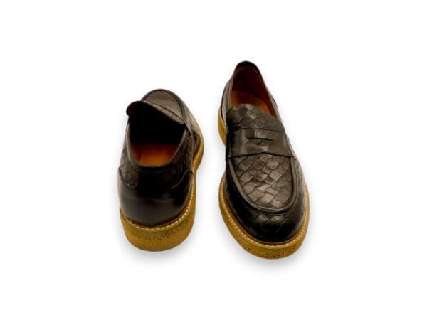 Exton Uomo Mocassinostampato Marrone 8140 2