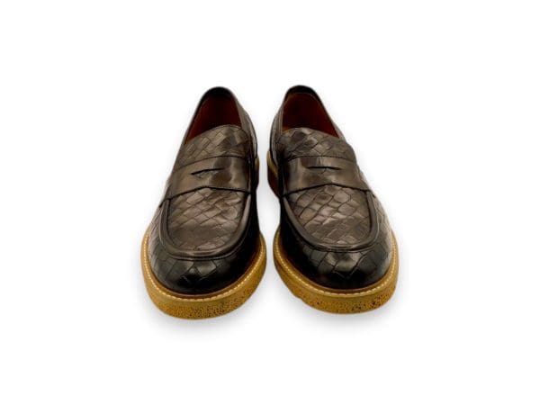 Exton Uomo Mocassinostampato Marrone 8140 3