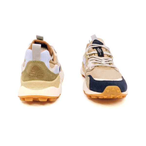 Flower Mountain Uomo Sneaker Beige Blu 1a08 2