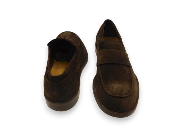 Francofedele Uomo Mocassino Camosciomarrone 6646 2