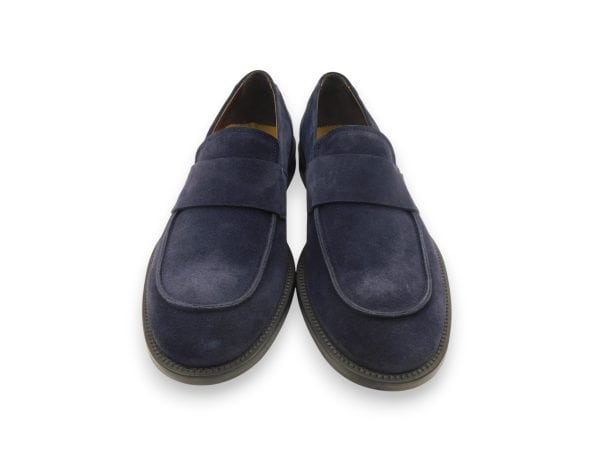 Francofedele Uomo Mocassinocamoscio Blu 6646 3