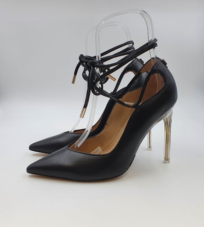 GUESS Giala Sneakers Donna In Pelle - Scarpe Con Lacci Nere