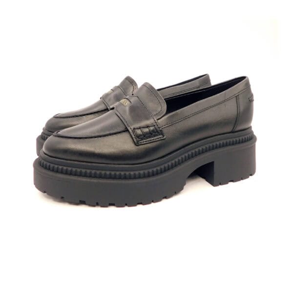 Guess Donna Mocassino Nero Fin1