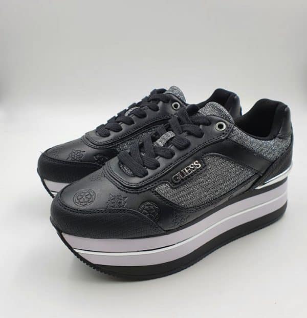 Guess Donna Sneaker Nero Hnse21 1
