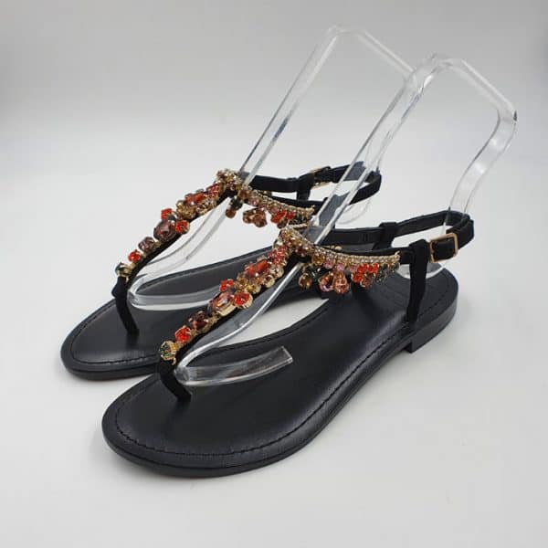 Hadel Donna Sandalo Nero 482 1