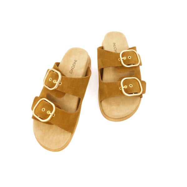 Inuovo Donna Ciabatta Cuoio 53028 3