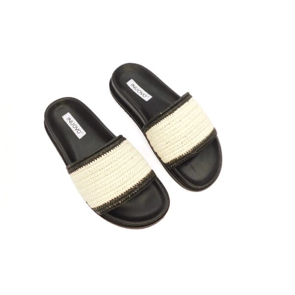 Inuovo Donna Ciabatta Nero 395016 3