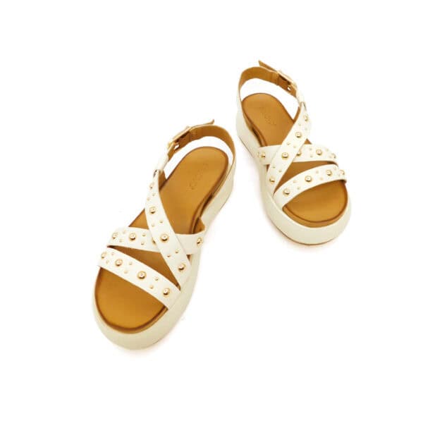 Inuovo Donna Sandalo Bianco 96042 2