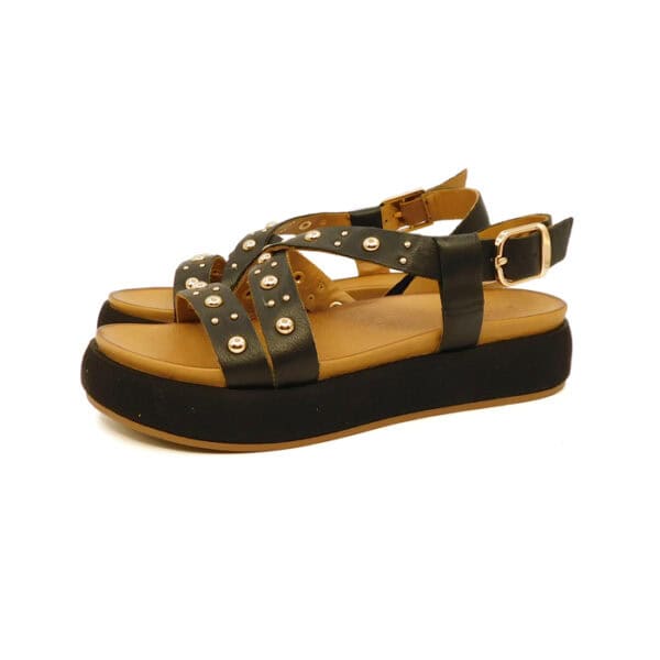 Inuovo Donna Sandalo Nero 96042 1