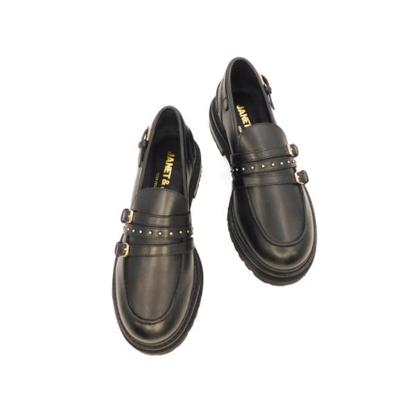 Janet Donna Mocassino Nero 470 3