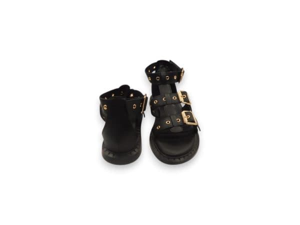 Janet Donna Sandalofibbie Nero 821 3