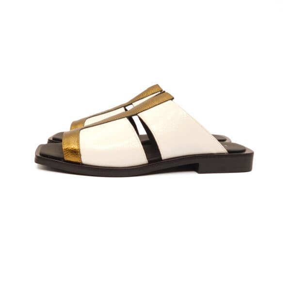 Lebohemien Donna Ciabatta Bianco Sq16 1