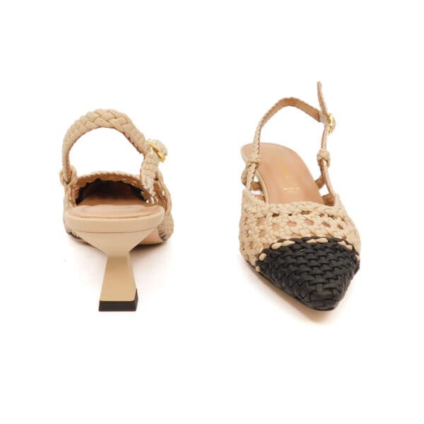 Lesautre Donna Sandalo Beige Nero 1617 2