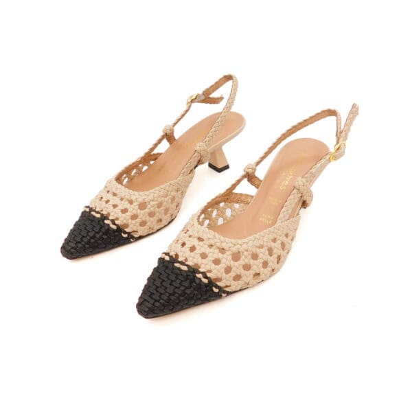 Lesautre Donna Sandalo Beige Nero 1617 3