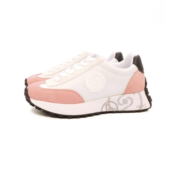 Liu Jo Donna Sneaker Bianco Rosa Ba3099 1