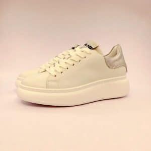 Meline Donna Sneakers Biancoarg B1617 1