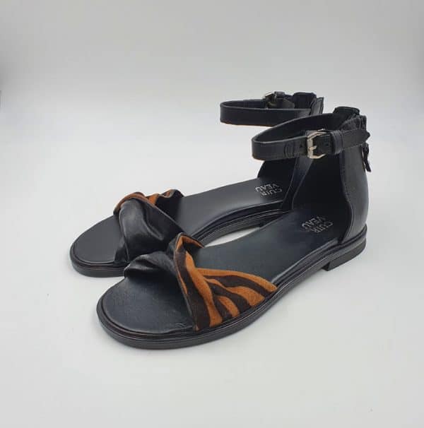 Mius Donna Sandalo Nero 05012 1