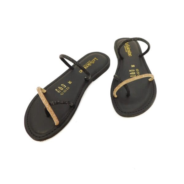 Salentine Donna Sandalo Nero 1142 2