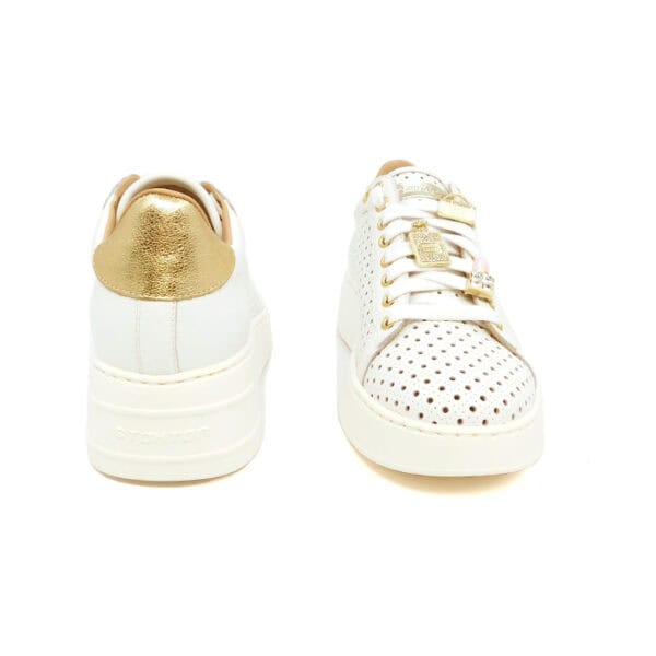Stokton Donna Sneaker Bianco 876 Fori 2
