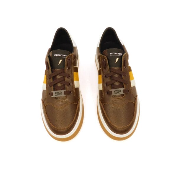 Stokton Uomo Sneaker Marrone 480 3