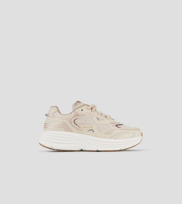 Storm Donna In Pelle E Tessuto Tecnico Beige
