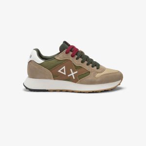 Sun68 Uomo Sneaker Beigeverde 45114 1