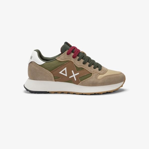 Sun68 Uomo Sneaker Beigeverde 45114 1