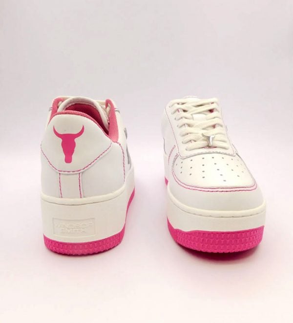Windsorsmith Donna Sneaker Bianco Fuxia 2