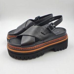 Zanon Donna Sandalo Nero 0402 1